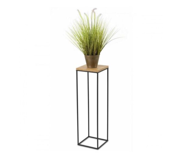 HowHomely Állvány na Virágok BASICLOFT 80x24 fekete/barna