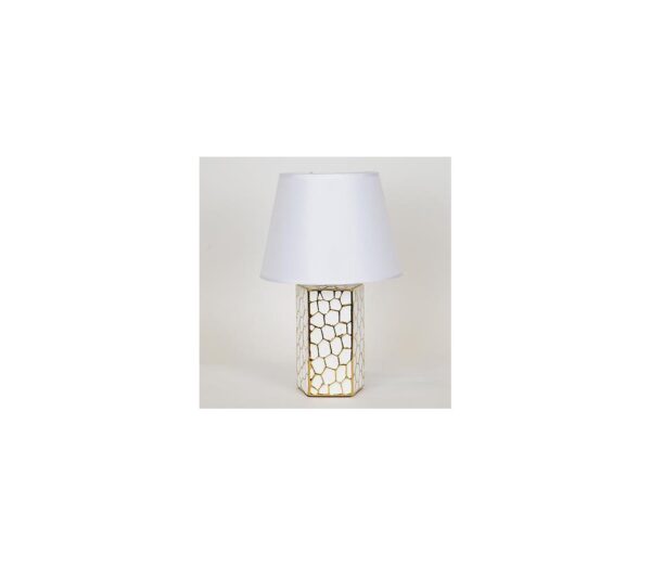 Eurolamp Asztali lámpa 1xE14/40W/230V fehér/arany