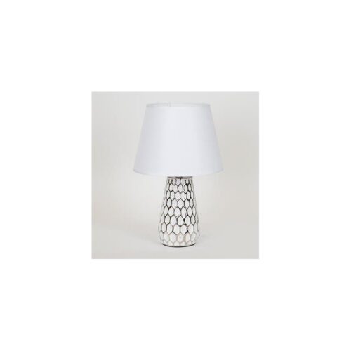 Eurolamp Asztali lámpa 1xE14/40W/230V fehér/ezüst