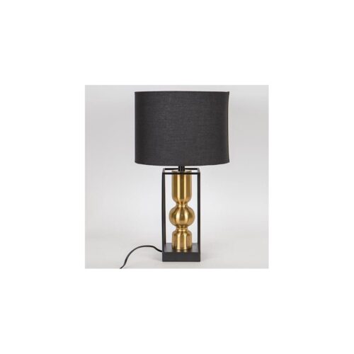 Eurolamp Asztali lámpa 1xE27/40W/230V fekete/arany