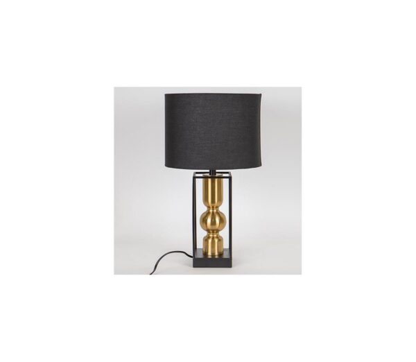 Eurolamp Asztali lámpa 1xE27/40W/230V fekete/arany