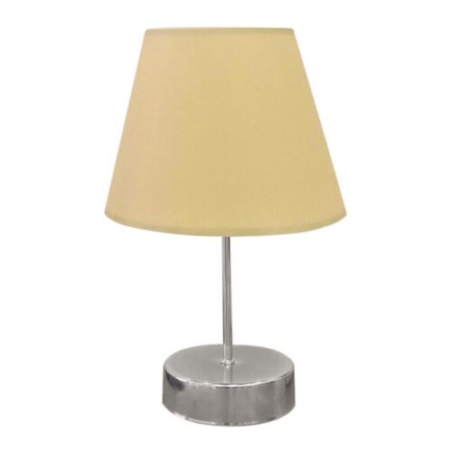 Asztali lámpa 1xE27/60W/230V bézs/fényezett króm