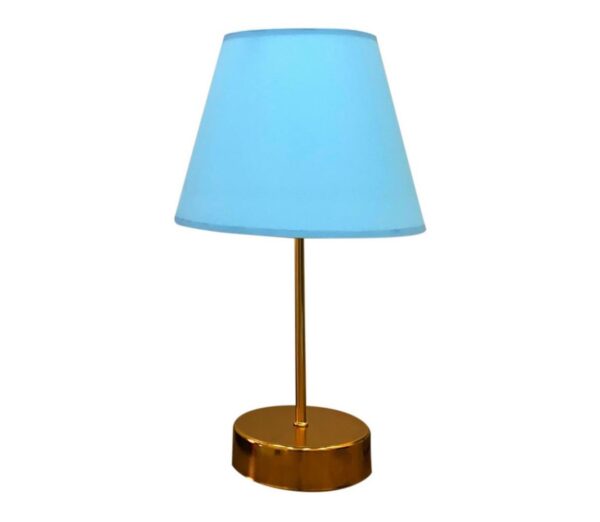 Asztali lámpa 1xE27/60W/230V kék/réz