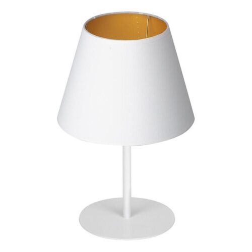 Asztali lámpa ARDEN 1xE27/60W/230V á. 20 cm fehér/arany