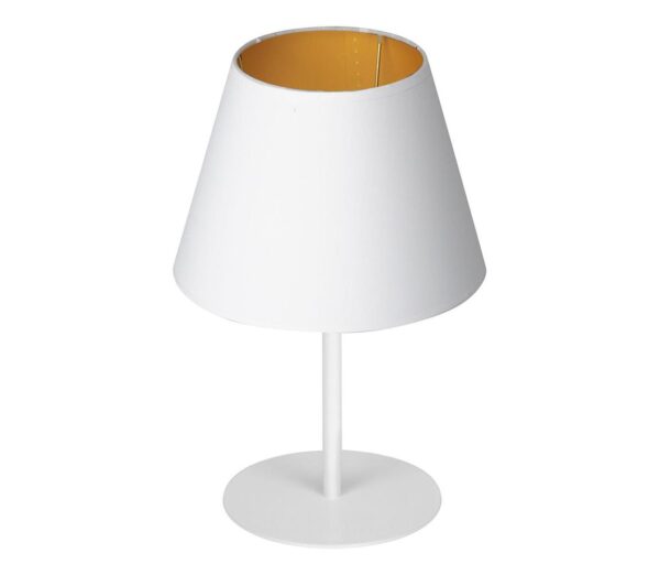 Asztali lámpa ARDEN 1xE27/60W/230V á. 20 cm fehér/arany
