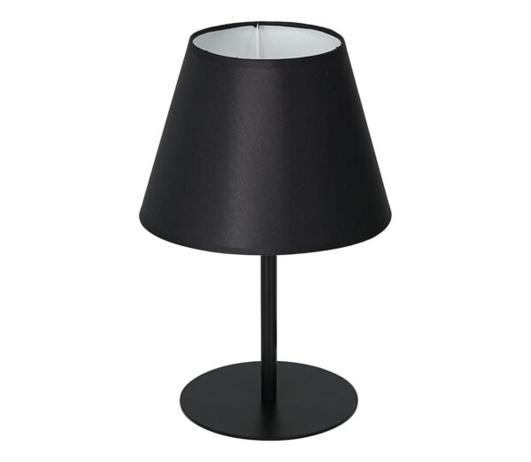 Asztali lámpa ARDEN 1xE27/60W/230V á. 20 cm fekete/fehér