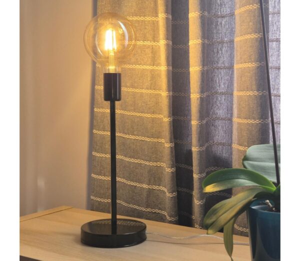 Asztali lámpa ASTRID 1xE27/60W/230V fényes fekete