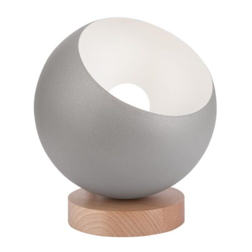 Asztali lámpa AVA BALL 1xE27/60W/230V ezüst
