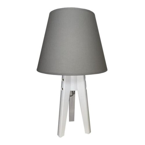 Asztali lámpa CONE 1xE27/60W/230V fehér/szürke