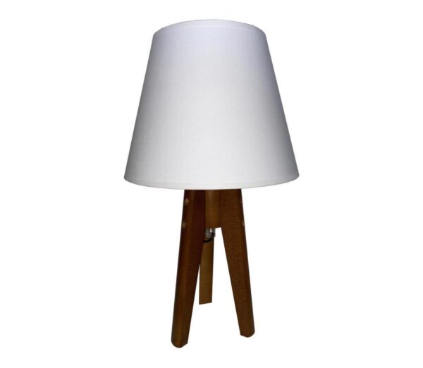 Asztali lámpa CONE 1xE27/60W/230V tölgy fehér