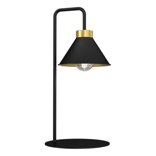 Asztali lámpa DEMET 1xE27/15W/230V fekete/arany