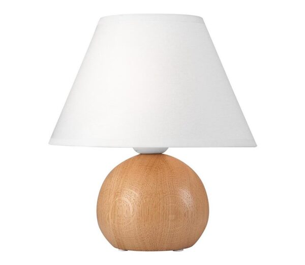 Asztali lámpa JUTA 1xE27 / 60W / 230V tölgy / fehér