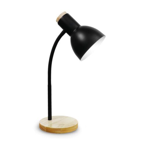 Asztali lámpa MARMA 1xE27/60W/230V fekete/gumifa