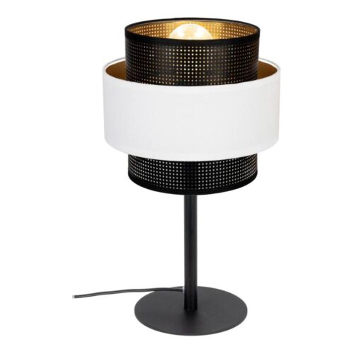 Asztali lámpa NESS 1xE27/60W/230V fekete/fehér