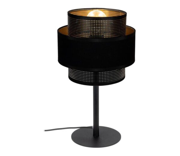 Asztali lámpa NESS 1xE27/60W/230V fekete