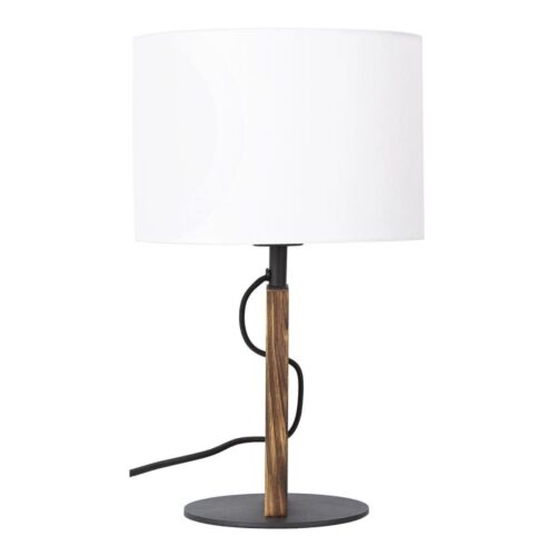 Asztali lámpa PINUS 1xE27/40W/230V fehér/fa