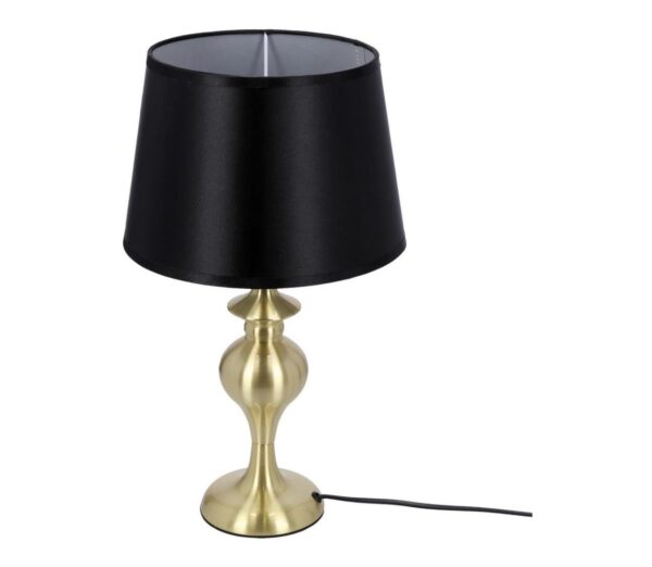 Asztali lámpa PRIMA GOLD 1xE27/60W/230V fekete/arany