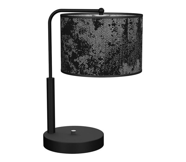 Asztali lámpa SATINO 1xE27/60W/230V fekete/szürke