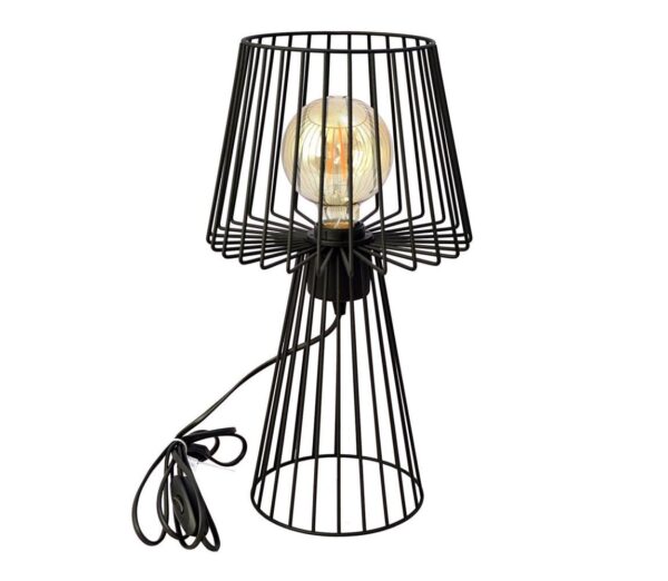 Asztali lámpa TORRI 1xE27/15W/230V fekete