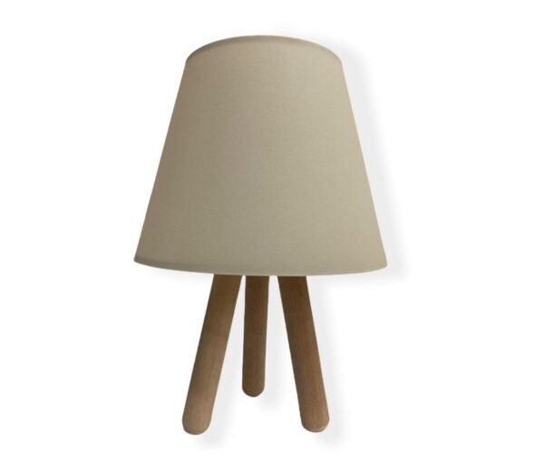 Asztali lámpa WOOD 1xE27/60W/230V bézs