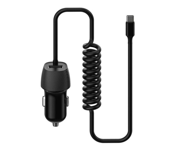 Autós töltő 1xUSB 5V/1A + USB