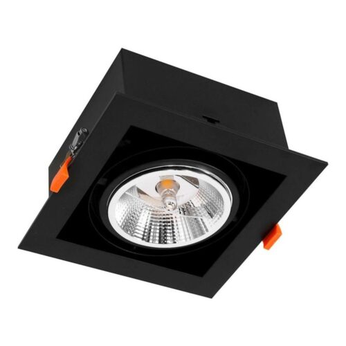 Beépíthető lámpa PLAZA AR111 1xGU10/12W/230V fekete