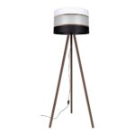 CORAL Állólámpa 1xE27/60W/230V barna/fekete/fehér/arany