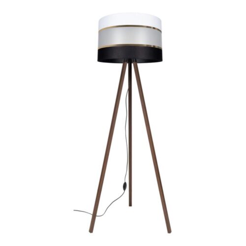 CORAL Állólámpa 1xE27/60W/230V barna/fekete/fehér/arany