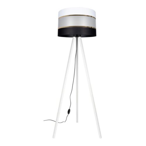 CORAL Állólámpa 1xE27/60W/230V fehér/fekete/arany