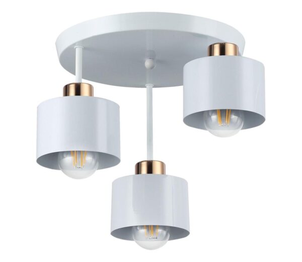 Csillár 3xE27/35W/230V átm. 30 cm fehér/arany