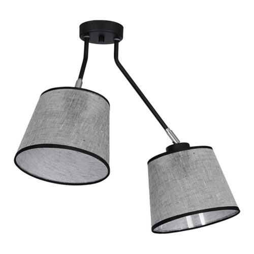 Csillár ASTA 2xE27/60W/230V fekete