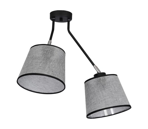 Csillár ASTA 2xE27/60W/230V fekete