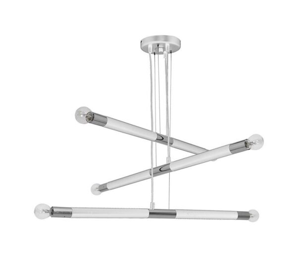 Csillár BASTONE WHITE 6xE14 / 40W / 230V