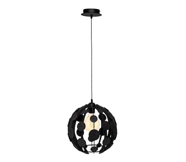Csillár GAIA 1xE27 / 60W / 230V fekete Ø 18 cm