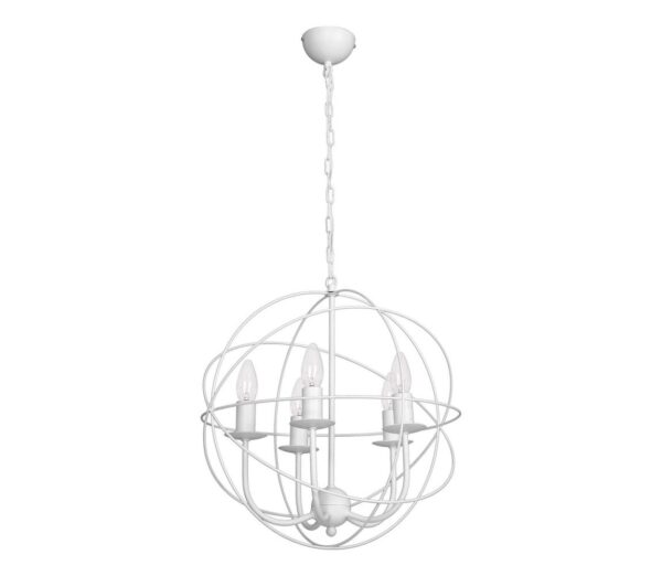 Csillár GLOBE 5 5xE14/60W fehér