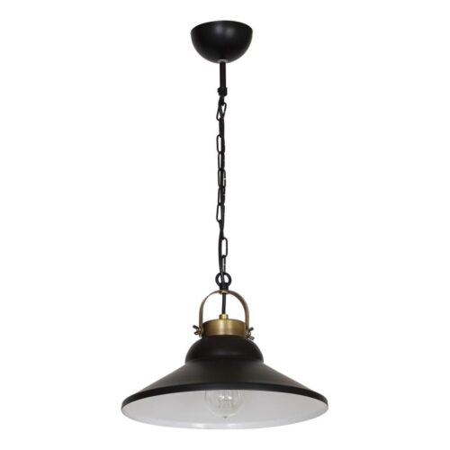 Csillár IRON 1 1xE27/60W fekete/bronz