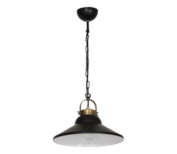 Csillár IRON 1 1xE27/60W fekete/bronz
