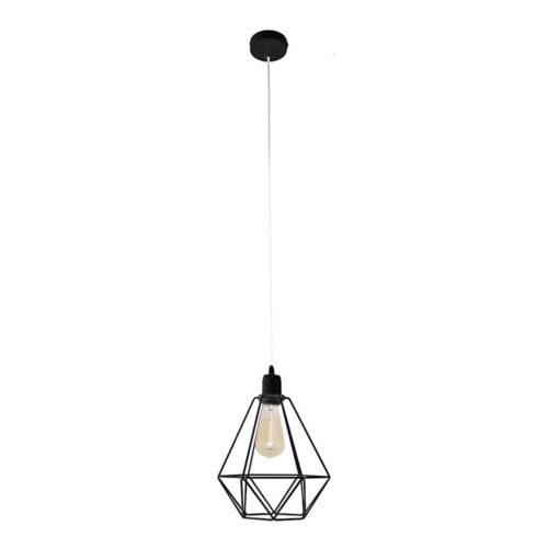 Csillár KARO 1xE27/15W/230V fekete