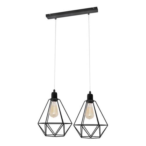 Csillár KARO 2xE27/15W/230V fekete
