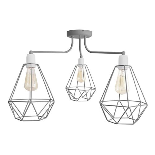 Csillár KARO 3xE27/15W/230V szürke