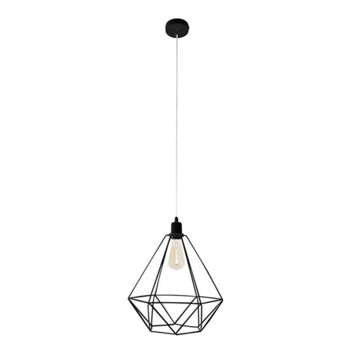 Csillár KARO LARGE 1xE27/15W/230V fekete