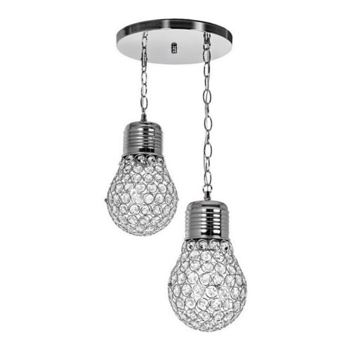 Csillár láncon 2xE27/60W/230V