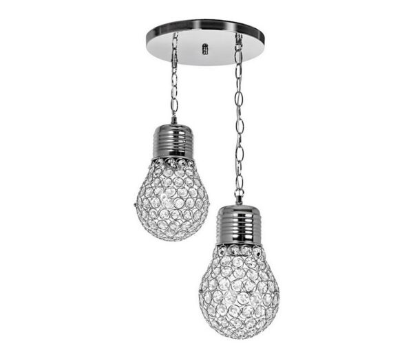 Csillár láncon 2xE27/60W/230V