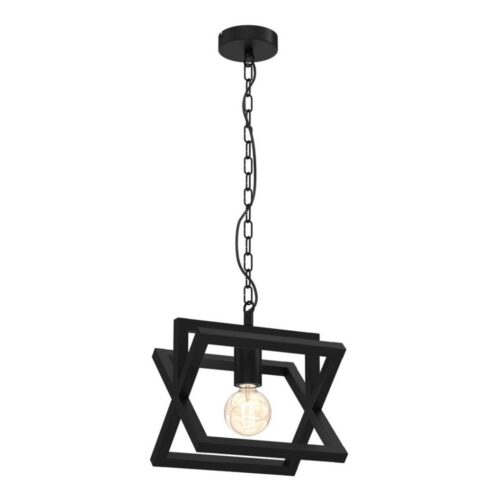 Csillár láncon ARNOLD 1xE27/60W/230V fekete