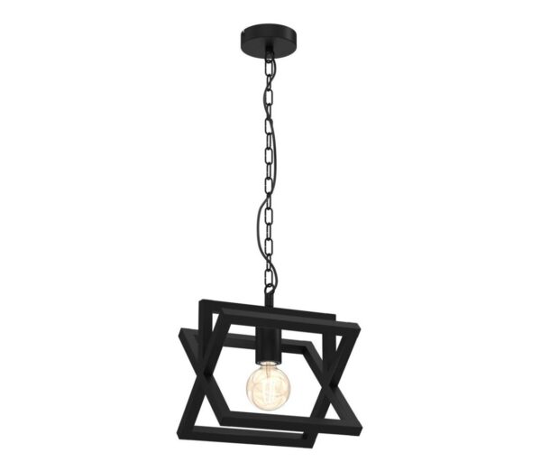 Csillár láncon ARNOLD 1xE27/60W/230V fekete