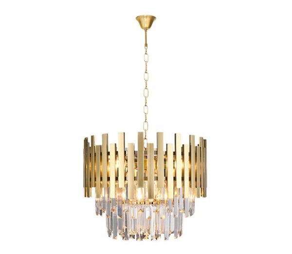 Csillár láncon ASPEN GOLD 6xE14/40W/230V