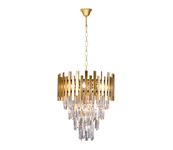 Csillár láncon ASPEN GOLD 9xE14/40W/230V