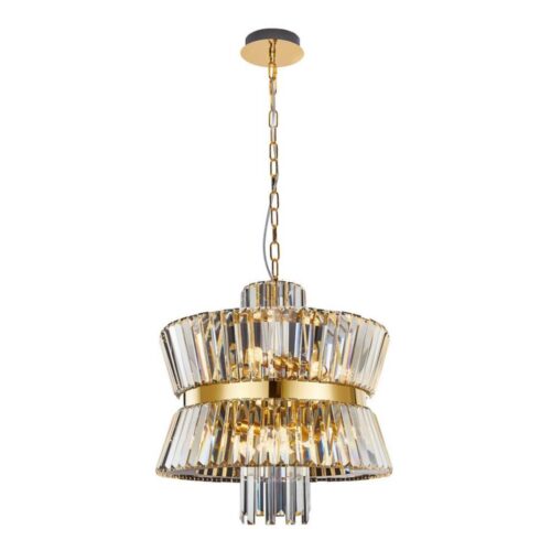 Csillár láncon AURELIA 12xE14/40W/230V arany