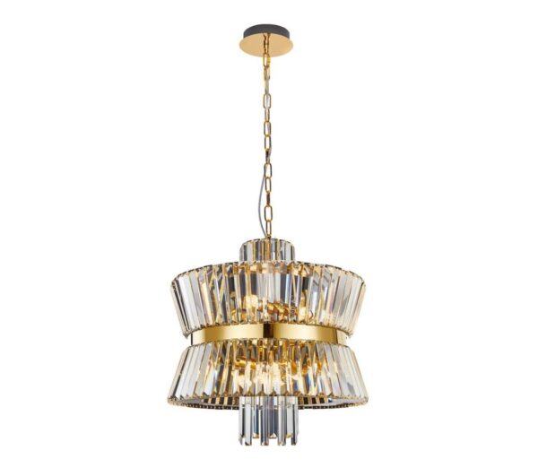 Csillár láncon AURELIA 12xE14/40W/230V arany