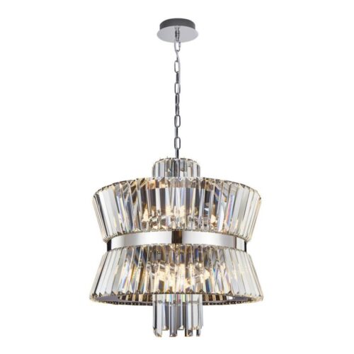 Csillár láncon AURELIA 12xE14/40W/230V króm